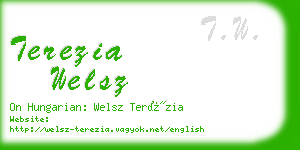 terezia welsz business card